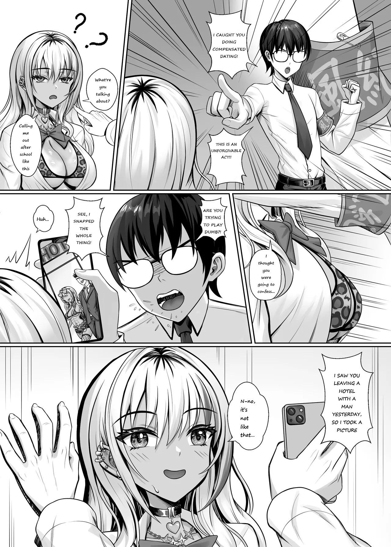 Hentai Manga Comic-Fucking With the Class's Dark-Skinned Gyaru-Read-8